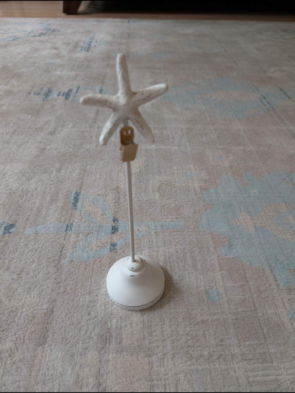 White Starfish Photo Holder